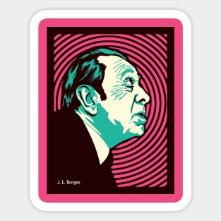 Jorge Luis Borges Sticker